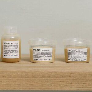 Davines Nounou Shampoo Conditioner Hair Mask 3 pc set NEW SEALED